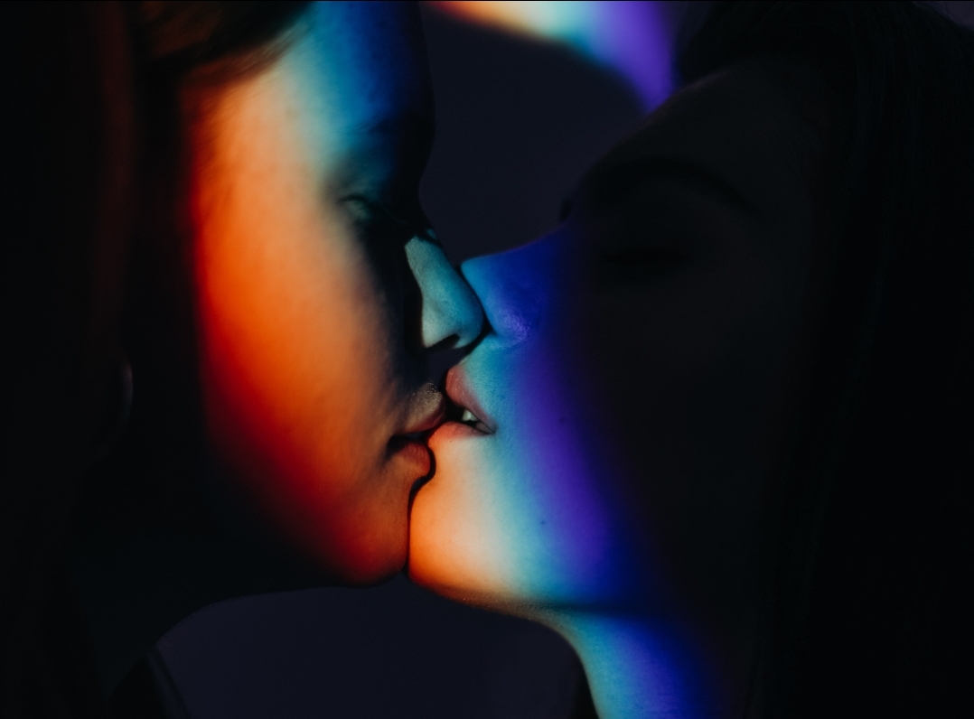 Beijo arco iris